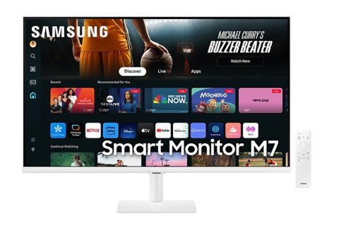 Monitor 32 cale SMART M70D VA 3840x2160 UHD 16:9 2xHDMI 3xUSB 2.0 1xUSB-C (65W) 4ms 60Hz WiFi/BT głośniki płaski biały 2Yd2d Monitor 32 cale SMART M70D VA 3840x2160 UHD 16:9 2xHDMI 3xUSB 2.0 1xUSB-C (65W) 4ms 60Hz WiFi/BT głośniki płaski biały 2Yd2d