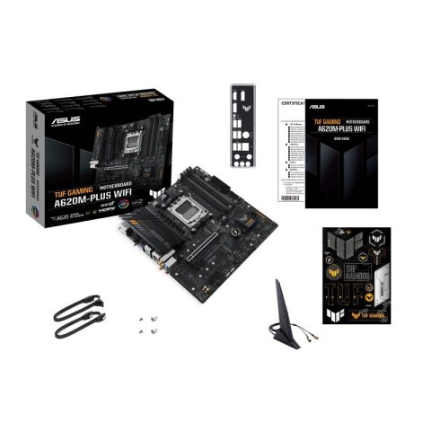 Płyta główna TUF GAMING A620M-PLUS WIFI AM5 4DDR5 HDMI/DP mATX Płyta główna TUF GAMING A620M-PLUS WIFI AM5 4DDR5 HDMI/DP mATX