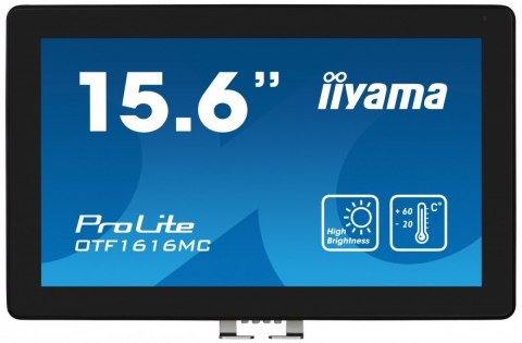 Monitor 16 cali OTF1616MC-B1, VA,poj.10pkt.1100cd,IP65, outdoor, VGA,HDMI,DP,RJ45 Monitor 16 cali OTF1616MC-B1, VA,poj.10pkt.1100cd,IP65, outdoor, VGA,HDMI,DP,RJ45