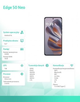 Smartfon Edge 50 neo 12/512 Pantone Grisaille
