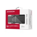 ACU-PD20 Ładowarka sieciowa PD 20W, 1x port USB-C, PD3.0/QC3.0/AFC/FCP/Apple Czarna