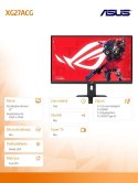 Monitor gamingowy 27 cali XG27ACG ROG F-IPS HDMI DP USB-C