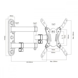 Uchwyt do TV/Monitora 23-43 cale 30kg MC-418