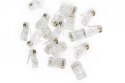 Wtyk RJ45 (8P8C) przelotowy, kat.5e, nieekranowany, AWG 26-24, opakowanie 100 sztuk