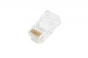 Wtyk RJ45 (8P8C) przelotowy, kat.6, nieekranowany, AWG 26-24, opakowanie 100 szt.