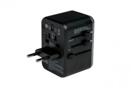 Ładowarka i adapter podróżny UTA-04 49546 PD 61W, QC 3.0, 2x USB-C, 3x USB-A