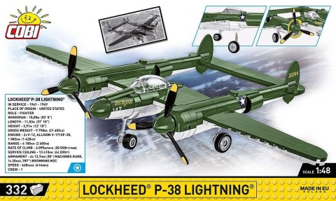Klocki Lockheed P-38 Lightning 332 klocki Klocki Lockheed P-38 Lightning 332 klocki