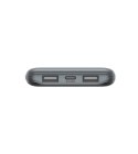 PowerBank 10 000mAh USB A i C 15W space gray