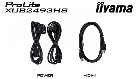 Monitor ProLite 23.8 cala XUB2493HS-B6 A, IPS, HDMI, DP, 2x2W, HAS, 300cd/m2, obrót stopy 120 stopni Monitor ProLite 23.8 cala XUB2493HS-B6 A, IPS, HDMI, DP, 2x2W, HAS, 300cd/m2, obrót stopy 120 stopni