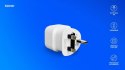 Adapter podróżny, gniazdo EU - wtyk UK AP-04