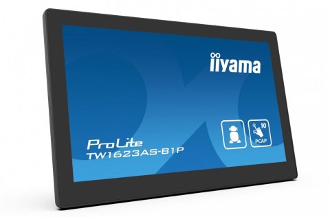 Monitor 16 cali TW1623AS-B1P,10P.DOT.IPS,ANDROID13,WIFI,24/7,RJ45, HDMI,3xUSB Monitor 16 cali TW1623AS-B1P,10P.DOT.IPS,ANDROID13,WIFI,24/7,RJ45, HDMI,3xUSB