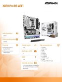 Płyta główna X870 PRO RS WIFI AM5 4DDR5 M.2 ATX