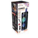 Głośnik FUNBOX KEG PRO MT3182 Karaoke/Bluetooth 5.0+EDR/FM/MP3?MicroSD/USB/Equalizer/AUX/Jack 6.3/Pilot/LED/RMS 50W/PMPO 1400W