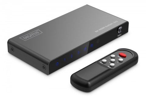 Przełącznik/Switch 8K HDMI 3x1, 60Hz (4:4:4), HDR, HDCP 2.3, pilot, Czarny Przełącznik/Switch 8K HDMI 3x1, 60Hz (4:4:4), HDR, HDCP 2.3, pilot, Czarny