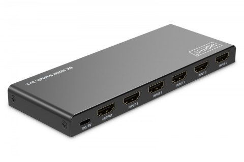Przełącznik/Switch 8K HDMI 5x1, 60Hz (4:4:4), HDR, HDCP 2.3, pilot, Czarny Przełącznik/Switch 8K HDMI 5x1, 60Hz (4:4:4), HDR, HDCP 2.3, pilot, Czarny