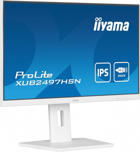 Monitor 24 cale XUB2497HSN-W2 IPS, USB-C Dock, HDMI, DP, 300cd, Pivot, HAS, biały /5y/ Monitor 24 cale XUB2497HSN-W2 IPS, USB-C Dock, HDMI, DP, 300cd, Pivot, HAS, biały /5y/