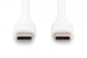 Kabel zasilający silikonowy USB-C - USB-C, USB 2.0 60W, 2m Biały