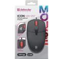 Mysz przewodowa silent click ICON MB-057 1000 DPI Czarna