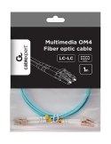 Kabel światłowodowy wielomodowy duplex OM4 50/125, LC/LC, 1 m