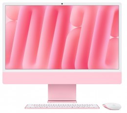 IMac 24 cale: M4 10/10, 24GB, 512GB SSD - Różowy