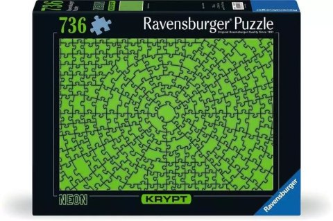 Puzzle 736 elementów Krypt Neon Zielony