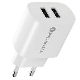 Ładowarka sieciowa 2X USB 2,4A 12W Biała