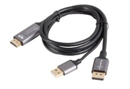 Kabel HDMI(M)-Displayport(M) 1M 4K czarny