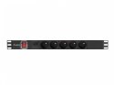 Listwa zasilająca rack PDU 19 cali 1U 16A 5x230V 2m czarna C14