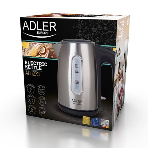 Czajnik elektryczny Adler AD 1273 (1200W 1l; kolor srebrny) Czajnik elektryczny Adler AD 1273 (1200W 1l; kolor srebrny)