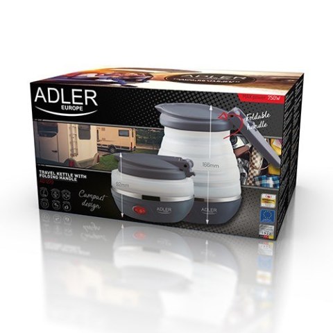 Czajnik elektryczny Adler AD 1279 (750W 0.6l; kolor biały) Czajnik elektryczny Adler AD 1279 (750W 0.6l; kolor biały)