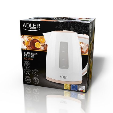 Czajnik elektryczny Adler AD 1264 (2200W 1.7l; kolor biały) Czajnik elektryczny Adler AD 1264 (2200W 1.7l; kolor biały)