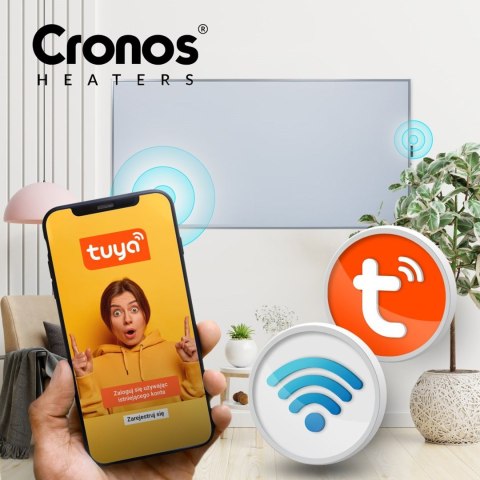Promiennik podczerwieni Cronos Synthelith PRO CRP-770TWP 770W Full Grey z WiFi i pilotem Promiennik podczerwieni Cronos Synthelith PRO CRP-770TWP 770W Full Grey z WiFi i pilotem