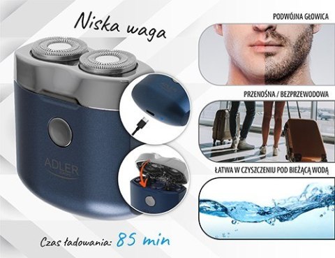 Golarka podróżna USB ADLER AD 2937 Golarka podróżna USB ADLER AD 2937
