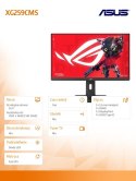 Monitor 25 cali XG259CMS F-IPS FHD 144Hz HDMI USB DP USB-C PIVOT