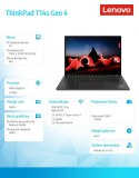 Ultrabook ThinkPad T14s G4 21F80025PB W11Pro 7540U/16GB/512GB/INT/14.0 WUXGA/Deep Black/3YRS Premier SUpport + CO2 Offset