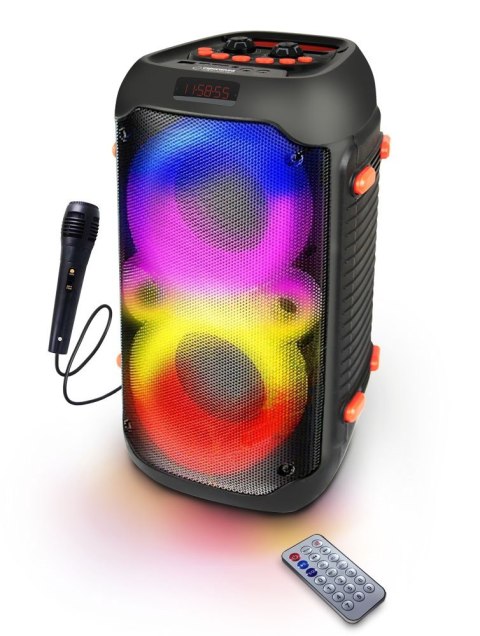 ESPERANZA GŁOŚNIK BT FM LED RGB KARAOKE SINGER EP156