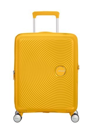 Kabinowa walizka American Tourister Soundbox EXP - golden yellow