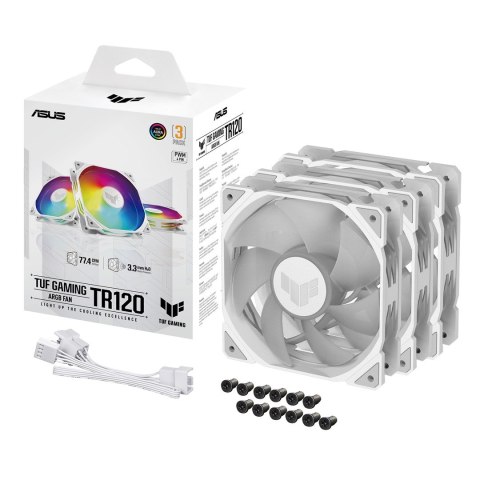 Wentylator ASUS TUF Gaming TR120 ARGB WHITE 3IN1 Wentylator ASUS TUF Gaming TR120 ARGB WHITE 3IN1