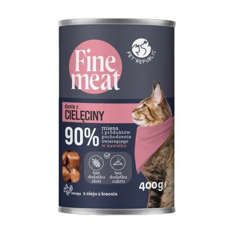 FINE MEAT Danie z cielęciny dla kota 400 g FINE MEAT Danie z cielęciny dla kota 400 g