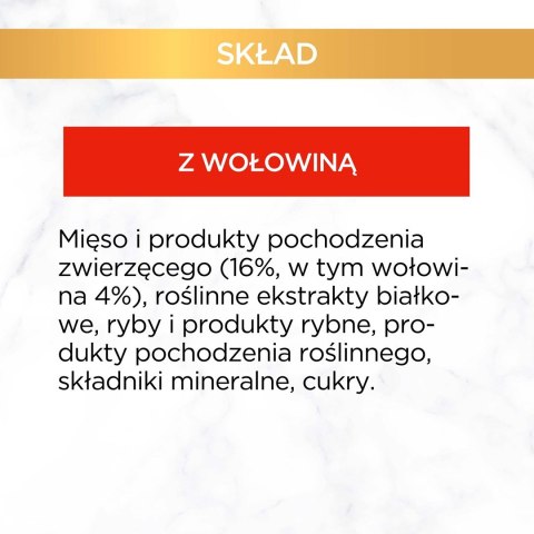 Gourmet Gold Sauce Delight z wołowiną - mokra karma dla kota - puszka - 85 g