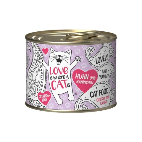 Love is where a cat is® z kurczakiem i królikiem 200g