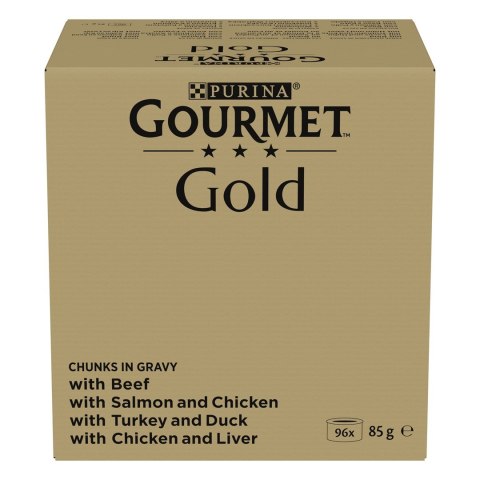 PURINA GOURMET GOLD Kawałki w sosie 96x85g