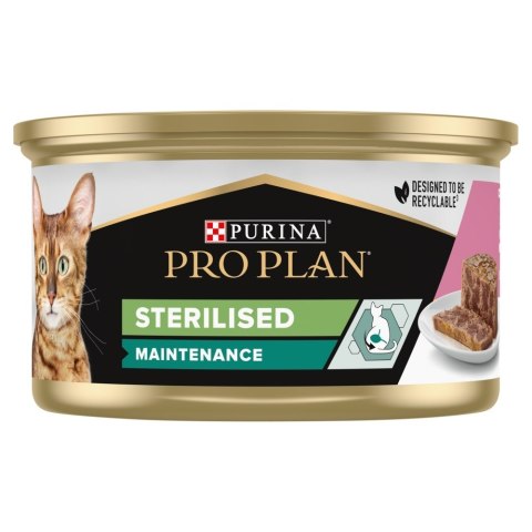 PURINA PRO PLAN STERILISED Łosoś i Tuńczyk 85g