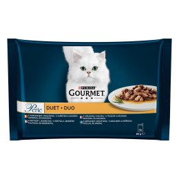 GOURMET PERLE Duet Mięsny - mokra karma dla dorosłego kota - 4x85g