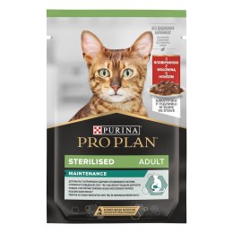 PURINA Pro Plan Sterilised Wołowina i kurczak w sosie Multipack - mokra karma dla kota - 10x85 g