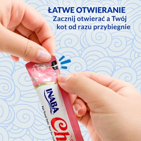 INABA Churu Tuńczyk z małżami - przysmak dla kota - 4x14 g INABA Churu Tuńczyk z małżami - przysmak dla kota - 4x14 g