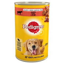 PEDIGREE Adult Wołowina w galaretce - mokra karma dla psa - puszka - 1200 g