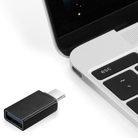 Adapter GEMBIRD A-USB2-CMAF-01 (USB typu C M - USB 2.0 F; kolor czarny) Adapter GEMBIRD A-USB2-CMAF-01 (USB typu C M - USB 2.0 F; kolor czarny)