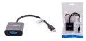 Adapter Lanberg AD-0006-BK (Mini DisplayPort M - D-Sub (VGA) F; 0,20m; kolor czarny)