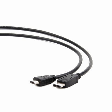 Kabel GEMBIRD CC-DP-HDMI-3M ( DisplayPort M - HDMI M -; 3m; kolor czarny) Kabel GEMBIRD CC-DP-HDMI-3M ( DisplayPort M - HDMI M -; 3m; kolor czarny)